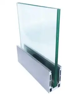 Aluminium U-Kanal Glas Treppen geländer Hardware