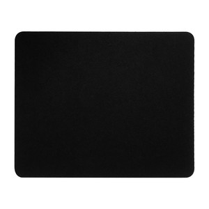 Tapis de souris rectangulaire noir 220x180x2mm en tissu pour usage de bureau - Product Image 1