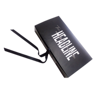 Paquet de soin des cheveux pour hommes avec logo personnalisé vendeur peigne à cheveux noir boîte d'emballage pliable pour extensions de cheveux emballage de qualité supérieure