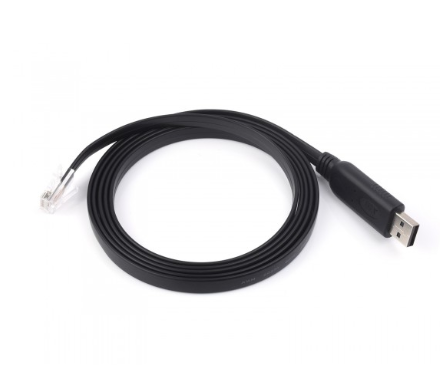 Industrial USB to RJ45 Console Cable FT232RL Chip 1.8m Male Port 921.6Kbps PVC Shielded Multi-OS Support Anti-Interference