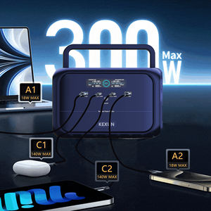 Mini Estación de Energía Portátil de 300W, Generador Solar, Carga con Facilidad Computadoras Portátiles, Cámaras y Ventiladores - Product Image 2