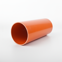 Tuyau en PVC SHEN SU Orange pour câble d'alimentation (50-200mm, norme ISO) haute pression, non toxique, durable, longueur 6M, vente en gros usine