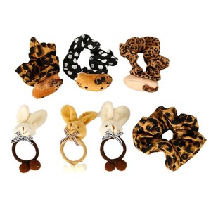 Coletero con Estampado de Leopardo, Banda para el Cabello de Alta Elasticidad, Accesorio para Cola de Caballo, Uso Diario, Otoño 2024, Origen Yiwu - Product Image 5