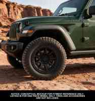 S3-000335 18-24 Llantas de aluminio forjado personalizadas, negro mate, de malla, tipo plato profundo, estándar DOT, para Jeep Wrangler