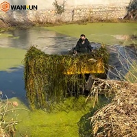 Bateau de nettoyage de rivière amphibie avec ponton flottant, vente chaude directe usine Chine
