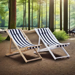 Chaise de plage Wind Valley de qualité supérieure Mobilier de <span class=keywords><strong>jardin</strong></span> et de camping Chaise longue pliante en bois pour balcon de parc extérieur - Product Image 4