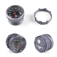 60mm Car Meter Black Face Light Temperature Water Temp Gauge With Peak Function 50-150C