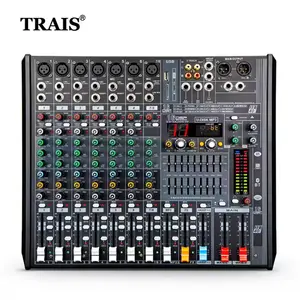 8 Channels Mixer Console with Digital Reverb Effect Bluetooth USB High Quality Mixer Audio