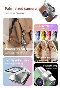 กล้องพกพา SourcingArk Tiny Flip Screen พร้อมหน่วยความจำ MicroSD แบตเตอรี่ 200mAh บันทึกวิดีโอ 720P สำหรับการผจญภัยประจำวัน ขนาดเท่าหัวแม่มือ ดีไซน์สร้อยคอแฟชั่น ประหยัดพลังงาน - Product Image 5