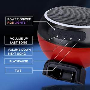 Altavoces Bluetooth Compatibles con la Batería de 18V de Milwaukee, <span class=keywords><strong>Altavoz</strong></span> Portátil Inalámbrico con Sonido HD y Luces LED RGB para Obras, Camping - Product Image 4