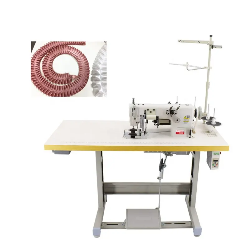 Machine à fabrication automatique de dentelle plissée, double chaîne, matelas pour la fabrication de rideaux et la couture d'ourlet, 220 v
