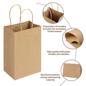 Bolsa de Compras de Papel Kraft Ecológica Personalizada con su Propio Logotipo - Product Image 4