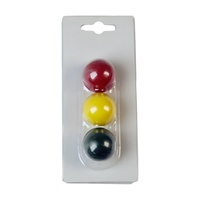 ZQURE Accessoire de jeu de pétanque en bois de peuplier durable, boule cible Jack Cochonnet 30mm avec emballage