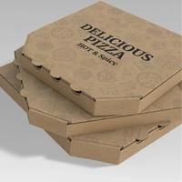 Boîtes à pizza personnalisées pour livraison, pliables, en carton ondulé kraft, 8, 10, 12, 14, 15, 16 pouces, pour emporter