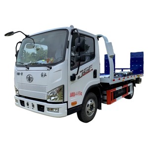 FAW J6F 4x2 <b>Flatbed</b> Tow <b>Truck</b> 5t Slidebed Wrecker 5 Ton Rollback Recovery <b>Truck</b> with Underlift - Product Image 1