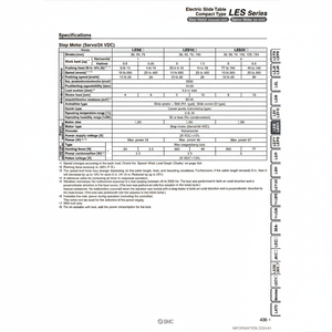 Table coulissante électrique pneumatique SMC LES16DK-50B-S5MJT - Product Image 1