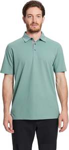 Polo de Golf de Piqué Informal Sólido para Hombre, Camisa de Manga Corta que Absorbe La Humedad, Tejido de Punto Impreso, Estilo Informal - Product Image 5