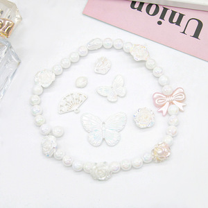 Diy Jewelry Accessories Mixed Floral Gradient Resin Beads For Phone Case Hair Clip Decorations - Product Image 2