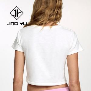 Camiseta Corta de Verano con Diseño de Fabricante, Camiseta Corta con Estampado de Flores Hawaianas Personalizada, Camiseta Corta con Cuello Redondo para Mujer - Product Image 2