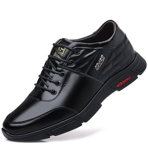 Men's Breathable Leather Oxfords <b>Low</b> <b>Heel</b> Office Casual Shoes Rubber Sole Stitching Detail Wenzhou Made - Product Image 5