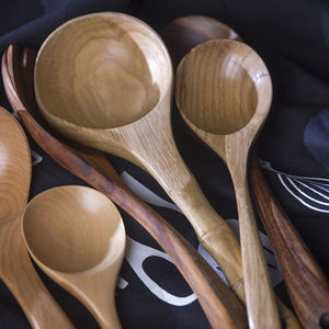 ชุดทัพพีตักซุปทำจากไม้ด้ามยาวพิเศษเครื่องใช้ในครัวสำหรับใช้ในบ้านและเชิงพาณิชย์ - Product Image 2