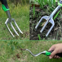Ensemble de 11 outils de jardinage en aluminium robuste avec poignées ergonomiques souples pour le jardinage et la plantation en extérieur