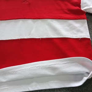 Dải quá khổ t Áo sơ mi trọng lượng nặng cotton dài tay Áo T-Shirt in kỹ thuật số <span class=keywords><strong>Splice</strong></span> thô HEM Áo sơ mi - Product Image 5