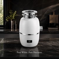 Broyeur de déchets alimentaires domestique OEM personnalisé avec moteur BLDC 1HP, silencieux, chambre en acier inoxydable, classe A d'efficacité énergétique