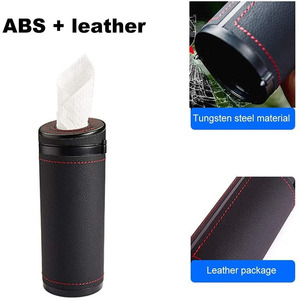 Boîte à mouchoirs cylindrique, <span class=keywords><strong>porte</strong></span>-mouchoirs rond, <span class=keywords><strong>porte</strong></span>-mouchoirs de <span class=keywords><strong>voiture</strong></span> - Product Image 4
