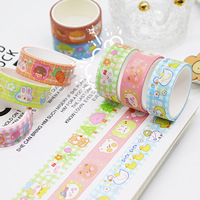 Ruban Washi décoratif élégant fait main pour agenda, emballage cadeau et loisirs créatifs, autocollant en papier, ruban Washi Kawaii