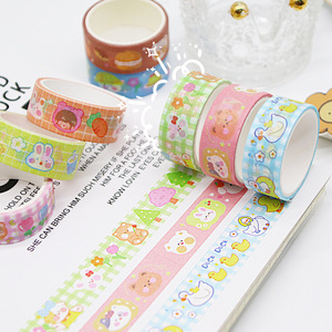 Ruban Washi décoratif élégant fait main pour agenda, emballage cadeau et loisirs créatifs, autocollant en papier, ruban Washi Kawaii - Product Image 2