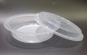 <b>Clear</b> Disposable PP Plastic Food Round <b>Container</b> with Lid Leakproof Microwave Freezer Safe Meal Prep Storage Box - Product Image 2