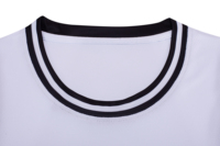 Camiseta de baloncesto de cuello redondo blanca y negra personalizada, logotipo de equipo de sublimación, uniforme de baloncesto liso, camisetas de baloncesto de entrenamiento