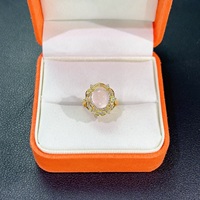 925 Sterling Silver Oval Natural Rose Quartz Gemstone Fast Shipment Light Luxury Engagement Wedding Birthday Anniversary Party