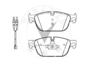 M2408 D1966 Nouvelles plaquettes de frein OEM Peugeot 308 508 RCZ Citroën <span class=keywords><strong>DS4</strong></span> DS-Part Numbers 4254.73 D1966-9191 Gdb1889 Fdb4313 - Product Image 6