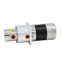 Pompe à engrenages à entraînement magnétique brevetée, sans fuite, 0,3 ml/rev, en acier inoxydable 316L et PEEK, pour nettoyage en ligne des systèmes d'impression de codes-barres et QR codes