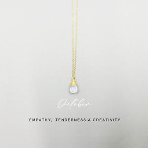 Europeo <span class=keywords><strong>Birthstone</strong></span> dodici collana <span class=keywords><strong>Birthstone</strong></span> taglio a goccia pietra naturale avvolgimento collana in acciaio inox - Product Image 6