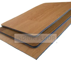 Anti Slip Light Maple Kayu Seperti Dapat Dilepas PVC Lantai Vinyl untuk Lapangan Basket Kanada