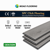 Dalles de sol emboîtables SPC Click Lock en vinyle imperméable pour garage, intérieur et extérieur