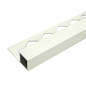 Factory Modern Design 12.5mm Aluminum Alloy <b>Square</b>-Shaped Tile Trim Profile Moulding Exterior Wall Flooring Corner Protection - Product Image 6