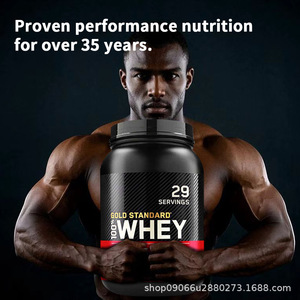 Protéine de Lactosérum <span class=keywords><strong>Gold</strong></span> <span class=keywords><strong>Standard</strong></span> 100% Double Rich Chocolate 24g de Protéines 5.5g de BCAA Favorise la Croissance Musculaire - Product Image 3