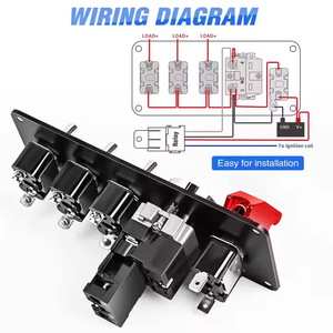 ATV carbon đánh lửa chuyển đổi bảng điều chỉnh với nút bắt đầu cho xe tải Đua Xe thuyền Marine Trailer RV Thiết bị chuyển mạch tự động - Product Image 4
