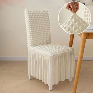 Wedding Full Lace Skirt Hotel Banquet Elastic Dining Chair <b>Cover</b> - Product Image 2
