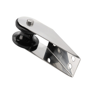 Rodillo de Anclaje de 160 mm, Acero Inoxidable, Rueda Negra, Herraje Marino para Reemplazo de Ancla de Barco - Product Image 3