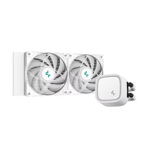 DeepCool DEEP Cooler LE520 WH&Black <b>Computer</b> Radiator 240mm Fluid Bearing ARGB LED 1700 AM5 <b>Fan</b> CPU Application Deepco - Product Image 2