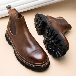 Zapatos Formales de Piel Genuina para Hombre, Diseño Minimalista, Antideslizantes, Impermeables, para Ocasiones de Negocios de Otoño - Product Image 4