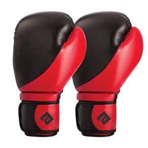 Gants de boxe en cuir pour adultes Équipement de boxe anti-humidité Gants à fermeture auto-agrippante Gants de boxe de haute qualité - Product Image 1