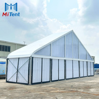 Tente de réception en alliage d'aluminium africain à toit transparent pour services de restauration, tente de réception extérieure transparente