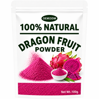 Poudre de fruit du dragon naturelle 100% pure lyophilisée, qualité alimentaire, vente en gros pour smoothies, yaourts, boissons, OEM
