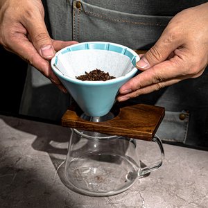 Stocked Good Quality Reusable Paper <b>Filter</b> Porous Ceramic Foam <b>Filter</b> Pour Over Modern Ceramic <b>Coffee</b> Dripper - Product Image 3